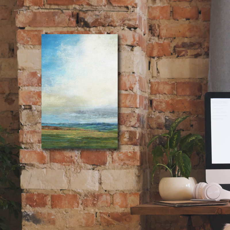 «Blue Skies» par Suzanne Nicoll, H 18 po x l 12 po x P 0,75 po