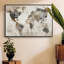 Carte antique encadrée sur toile-94363635-94363636