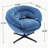 Chenille Upholstered 360° Swivel Club Chair Living Room Chair Reading Chair Corner Chair-189869238