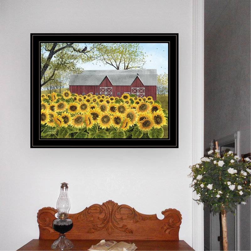 «Sunshine» par Billy Jacobs, reproduction encadrée prête à accrocher, cadre noir, Black