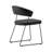 New York Upholstered Armless Chair with Sled Base-64136097-64136096