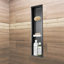 8 po X P 36 po X l 4 po Niche de douche à 3 tablettes en acier inoxydable de calibre 18 D-60199414