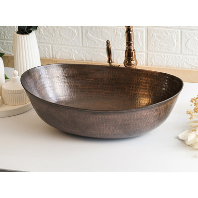 Handmade Hammered Matte Copper Kitchen Sink – Pure Solid Copper by ALFIQ