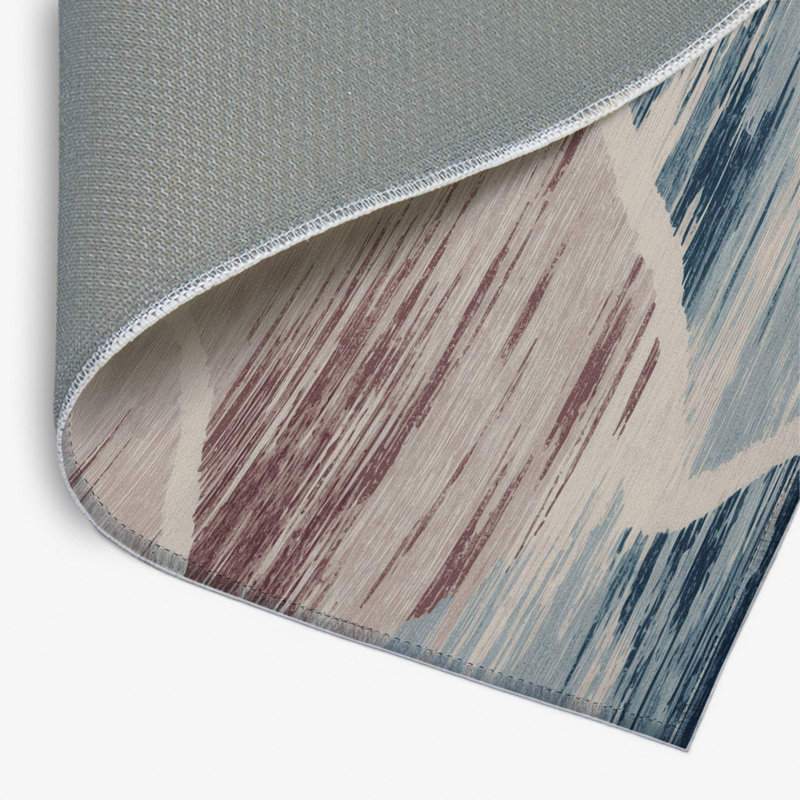 Watercolor Gray Indoor and Outdoor Area Rug, Rectangle 2' x 3'
