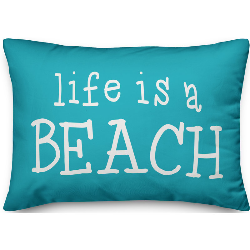  Coussin lombaire intérieur / extérieur Life Is a Beach