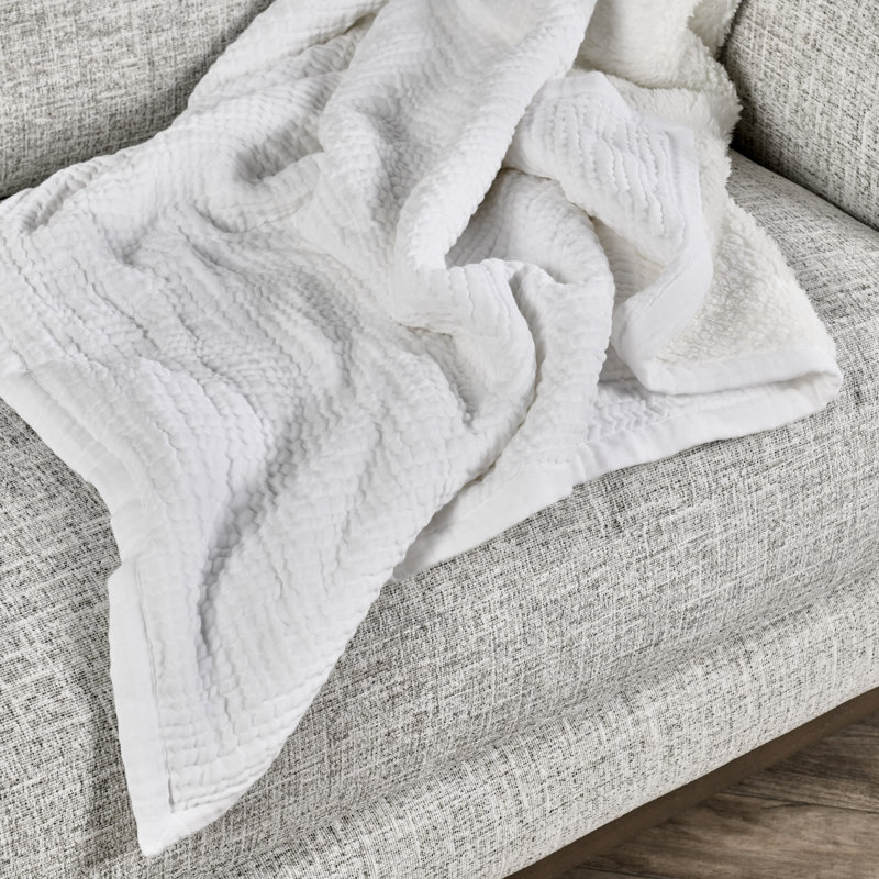 Tc Cotton Linen Blend 50"x70" Throw Blanket