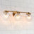 Hampson Dimmable 21.7'' W Gold Cracked Glass Bathroom Vanity Light ETL Certified-1641660282