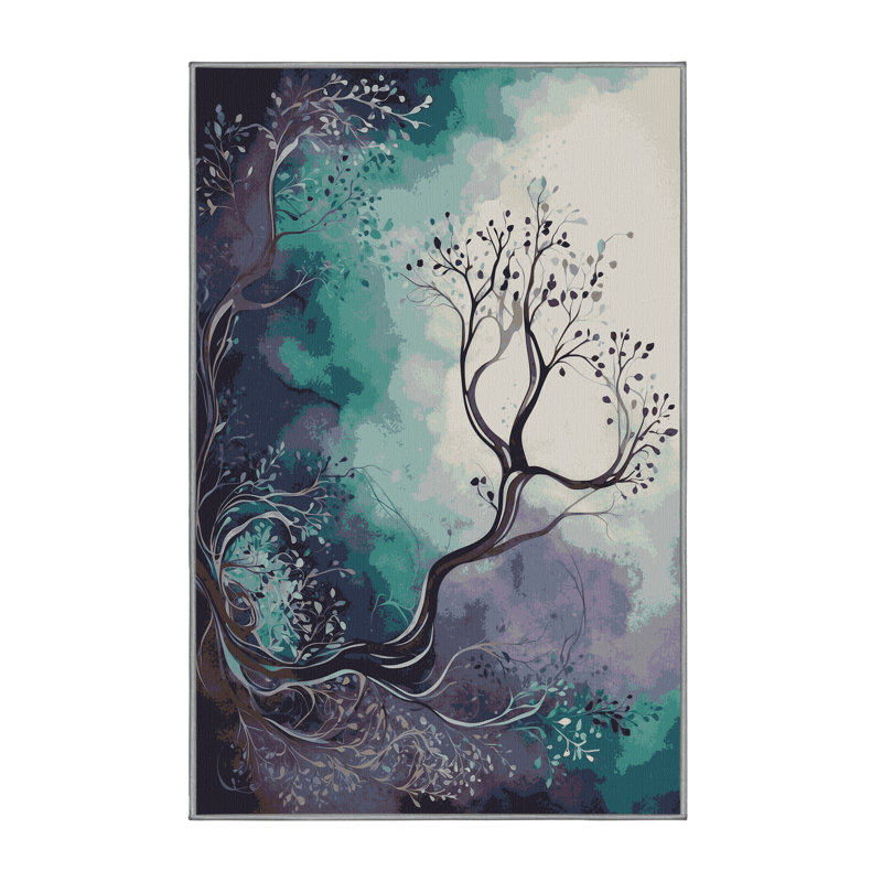 Serene Sapling Rug, Rectangle 4' x 6'