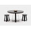 ARS Solid Wood Pedestal End Table
