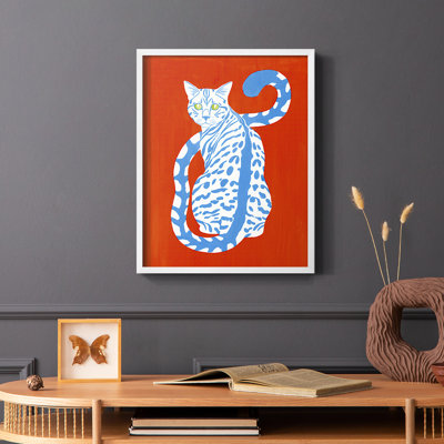 «Complementary House Cat II», reproduction encadrée - bois massif