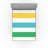 Ambesonne Striped Fitted Sheet 2-Pack Rainbow Pattern Multicolor