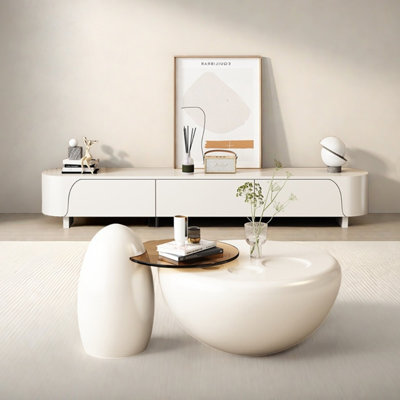 Meuble télé et table basse style français