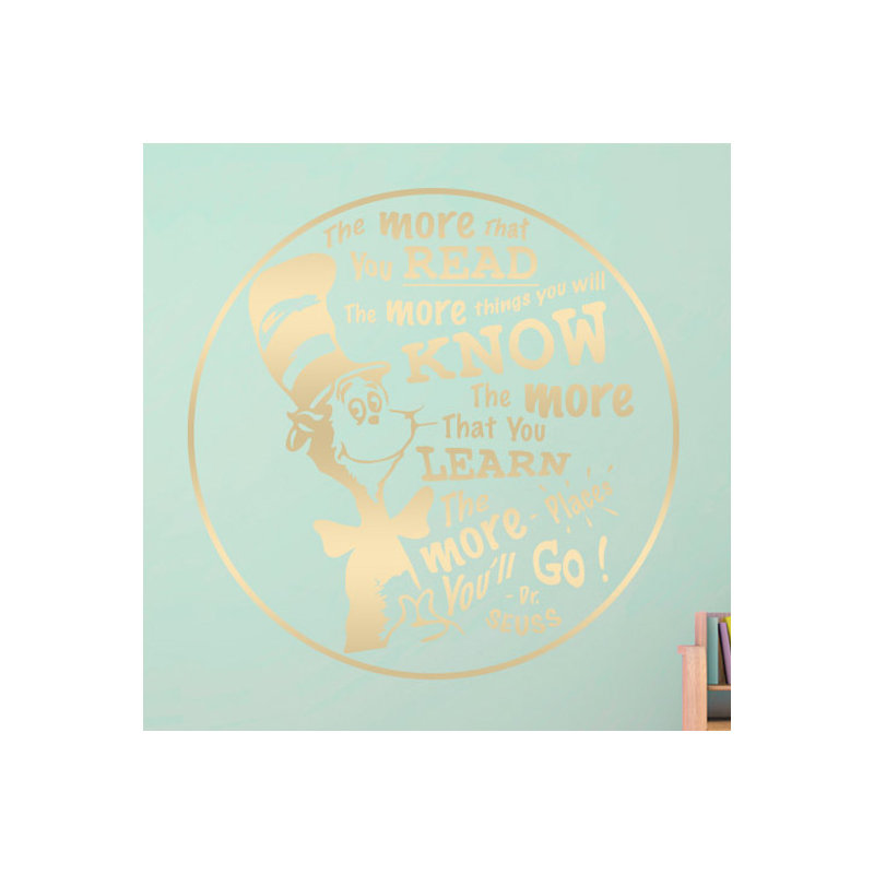 Non-Wall Damaging Wall Decal, Shiny Gold