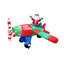 Père Noël vole un avion gonflable
