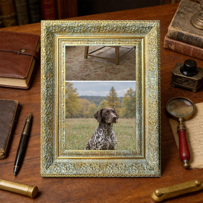 Cadre photo doré antique 1PC pour photos et décorations 11 "x 14"