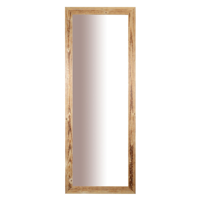 Granger Solid Wood Flat Wall Mirror, Natur
