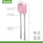 Ensemble de 2 petites spatules et cuillères en silicone Tovolo Flex-Core avec poignées en acier inoxydable, sorbet rose