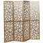 Giyano 4 Panel Screen Room Divider, White-125203079