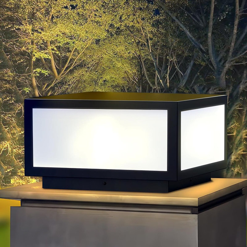 Lampadaire d'extérieur moderne, lampe de plafond à DEL à DEL pour clôture de pont à haute tension pour décoration de jardin à surface plane avec IP54