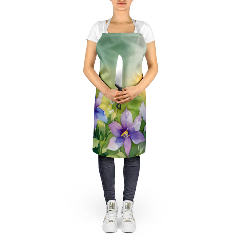 Iris du Tennessee en tablier aquarelle, Mauve Colorado Rocky Mountain Columbine