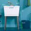 23.5'' L x 22.88'' W Freestanding Laundry Sink with Faucet-52746634-52746638