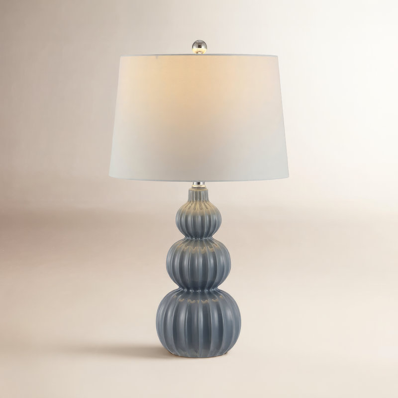 Lampe de table 25,5 "Arlinda, gris