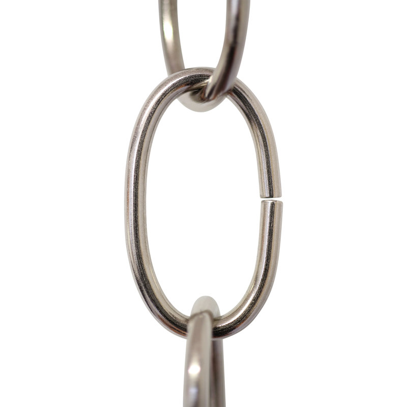 Chaîne de micro-chaîne à maillon standard ou casse-chaîne (3 pieds), Nickel poli