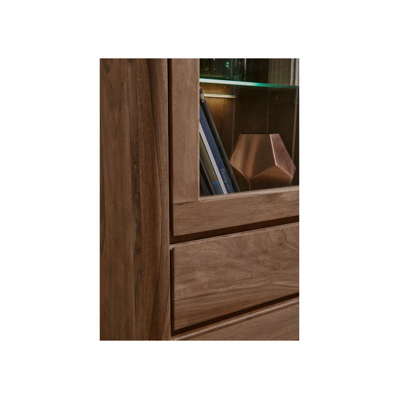 Toronto Display Cabinet, Smoked Cherry