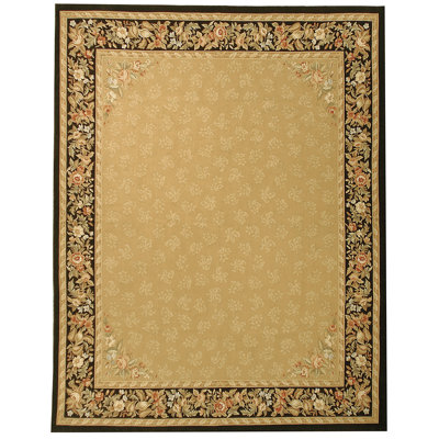 Wool Floral Area Rug