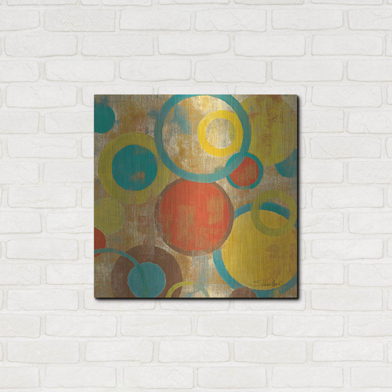 «Kaleidoscope 3» par Silvia Vassileva, art mural en métal de luxe, 24 po x 24 po