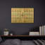 'Learn Piano Musical Notes Flash Cards' By Luxe Gold Metal Wall Art, 16" x 12"-137719938