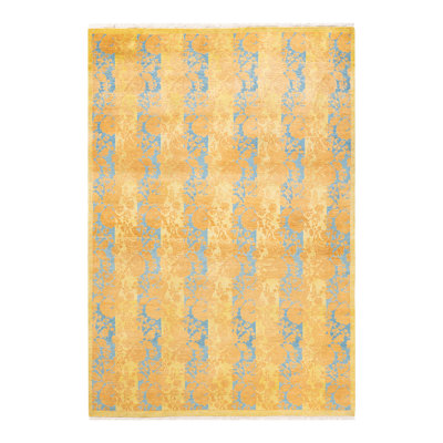 Hayner One-of-a-Kind 5 X 8 2000s Wool Area Rug in Green