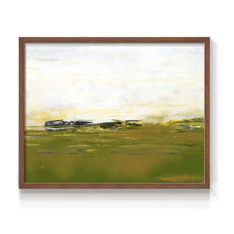 «From the Terrace III», reproduction encadrée, Noyer, H 16 po x l 20 po
