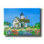  Art mural en toile, «Lighthouse Cottage» par Geraldine Aikman, 54 po x 40 po