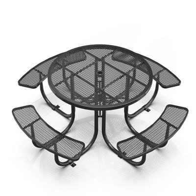 Table de pique-nique 46 po avec trou pour parasol