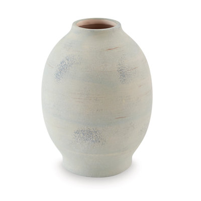 Vase à fleurs Col Home Decor, forme d'urne traditionnelle, céramique vert sauge
