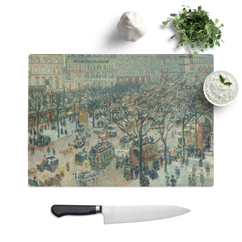 Italian Boulevard by Camille Pissarro Chopping Board, 0.4cm H x 28.5cm W x 39cm L