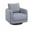Fauteuil d'appoint pivotant en tissu Boucle-207165185