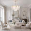 Lustre en cuivre moderne 8 lumières pour salle à manger Modern Luxury