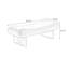 Banc rembourré en bois massif beige-1085324996