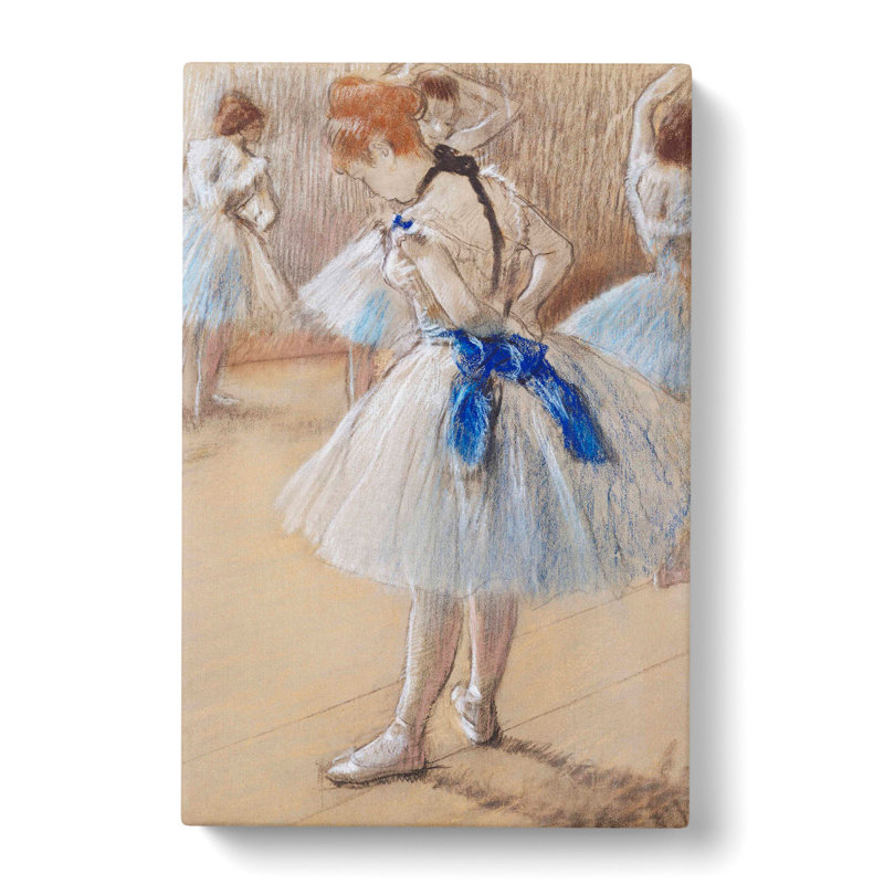 Young Ballet Ballerina Dancers by Edgar Degas - Wrapped Canvas Painting, 76cm H x 50cm W x 3cm D