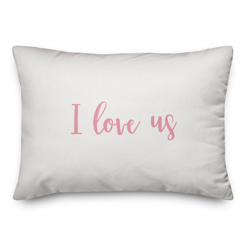Throw Pillow, Pink/White