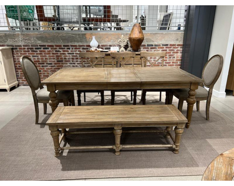 Bauer Extendable Pine Dining Table