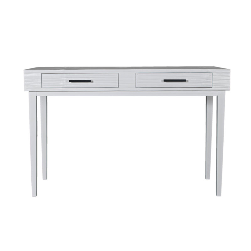 Andros Solid Wood Writing Desk, White