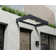 Palram - Canopia Sophia 3' 1" D Acrylic Clear/Gray Stationary Slope Door and Window Awning