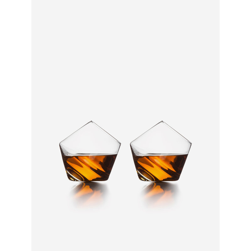 Ice Handmade Crystal Whiskey Glass, Clear