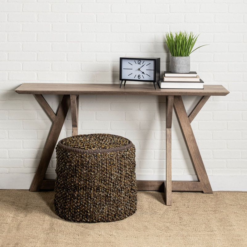 Persimmon Solid Wood Console Table, Brown