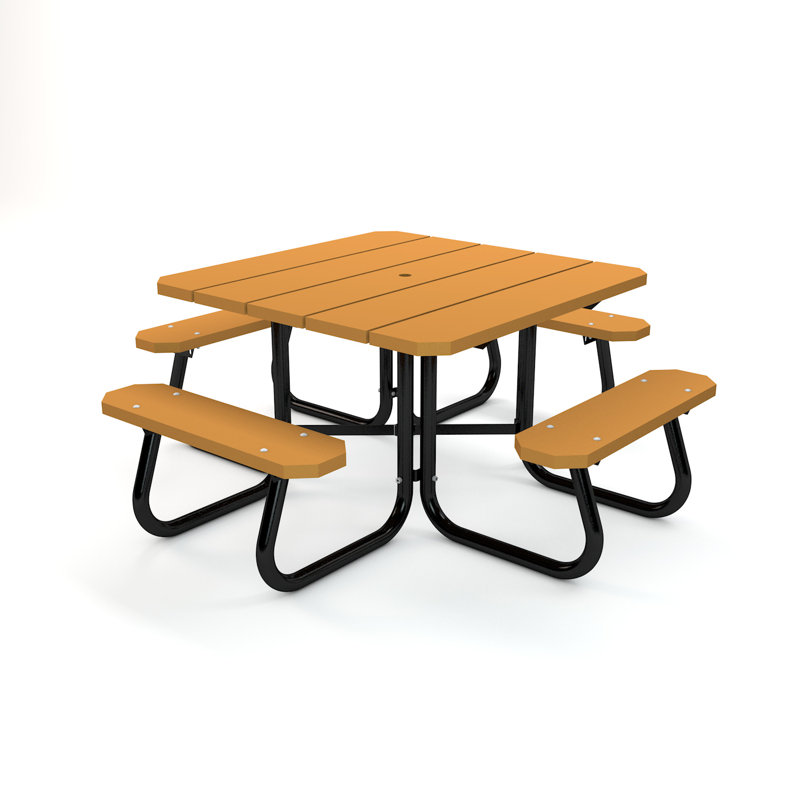 Table carrée Cora, Cèdre, Aucun