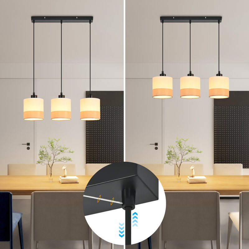 3 - Light Stainless Steel Caged Pendant