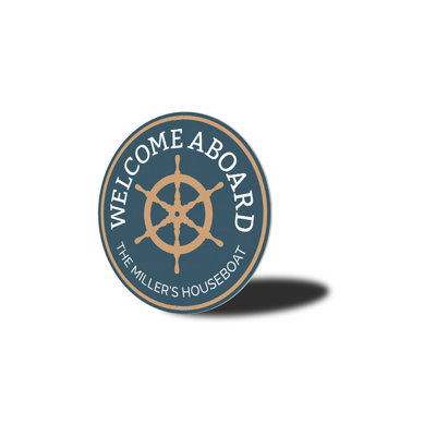 Houseboat Aluminum Sign